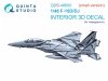 Quinta Studio QDS-48600 F-15D/F-15DJ 3D-Printed & coloured Interior on decal paper (Hasegawa) (Small version) 1/48